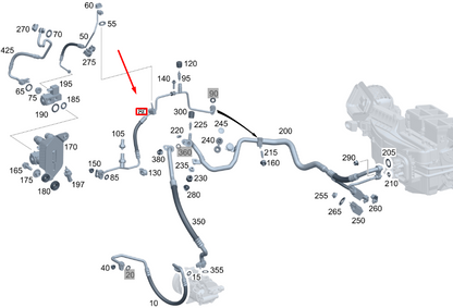new mercedes-benz gla h247 refrigerant line a1778305001 original