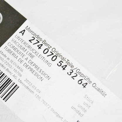 NEW MERCEDES-BENZ C W204 VACUUM PUMP LINE A2740705432 ORIGINAL