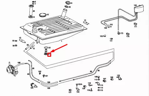 NEW MERCEDES-BENZ E-CLASS W210 FUEL STRAINER A2104700506
