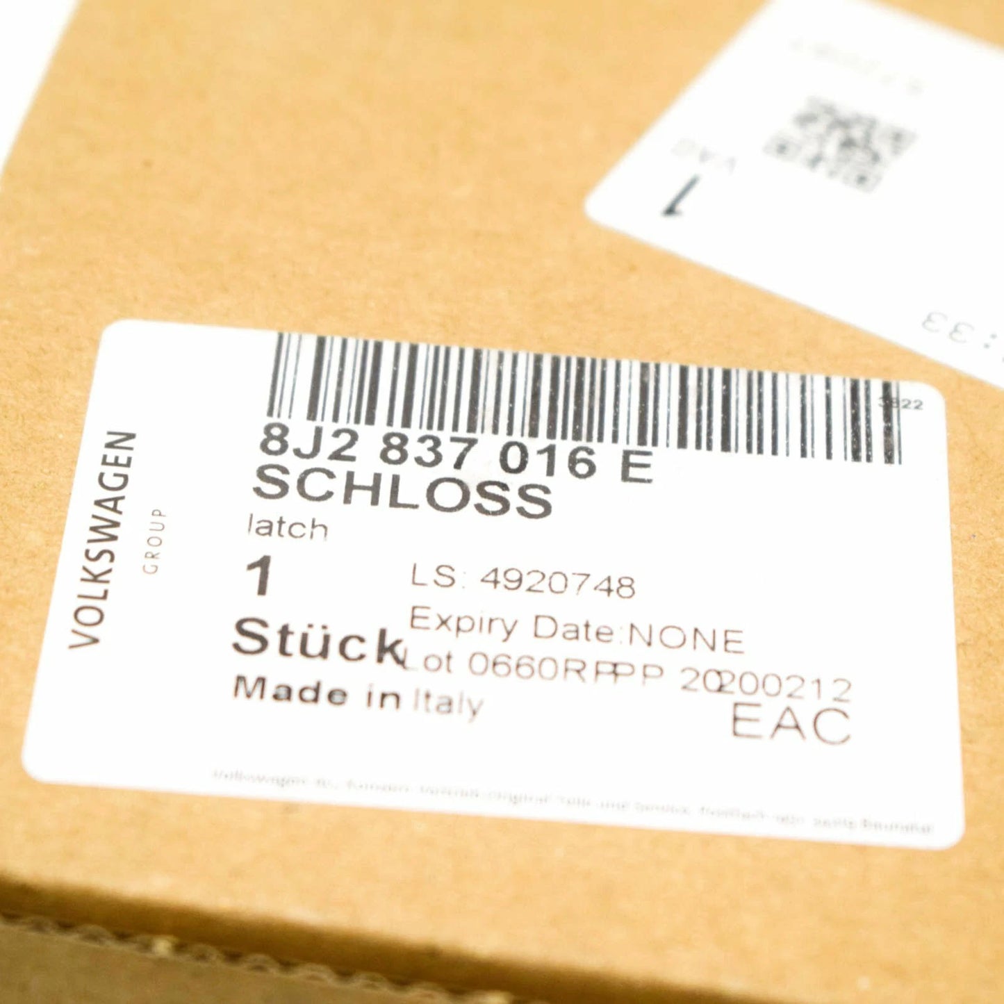 NEW AUDI A4 B8 FRONT RIGHT DOOR LOCK RHD 8J2837016E ORIGINAL