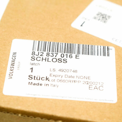 NEW AUDI A4 B8 FRONT RIGHT DOOR LOCK RHD 8J2837016E ORIGINAL