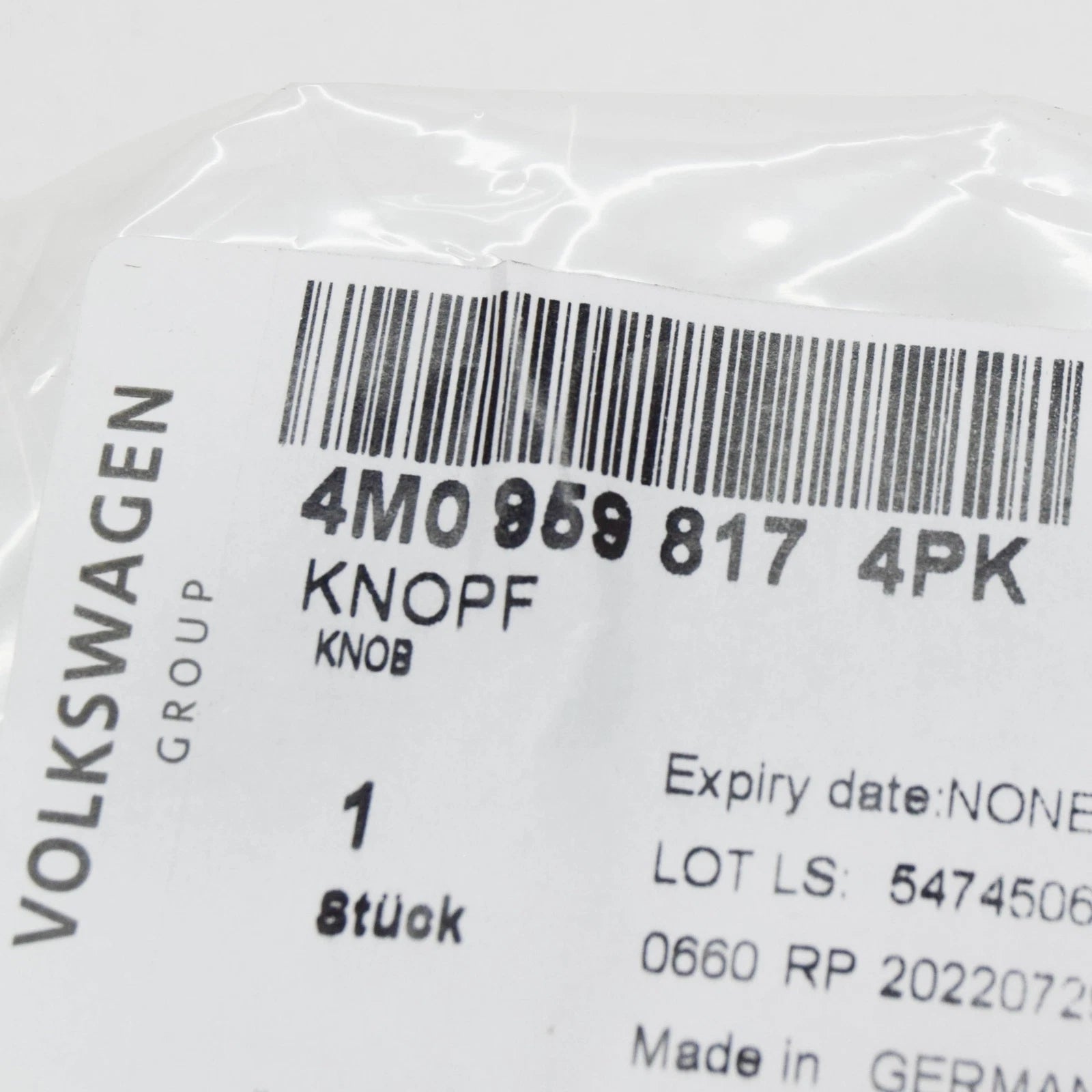 NEW AUDI Q7 4M FRONT LEFT POWER SEAT SWITCH KNOB 4M09598174PK ORIGINAL