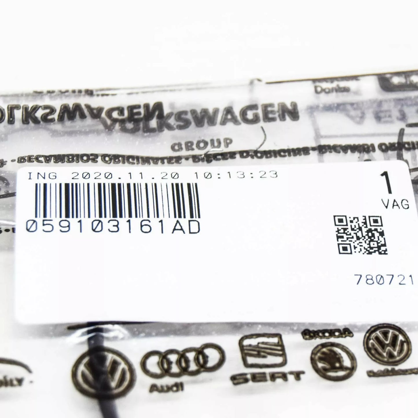 NEW AUDI A4 B8 ENGINE TIMING COVER GASKET 059103161AD ORIGINAL