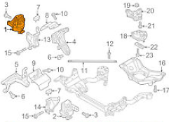 new audi q5 8r right engine mount 8r0199381ab 3.2 petrol 199kw original