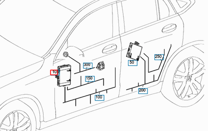 NEW MERCEDES-BENZ GLC X253 FRONT LEFT DOOR CONTROL UNIT A2059000628 ORIGINAL