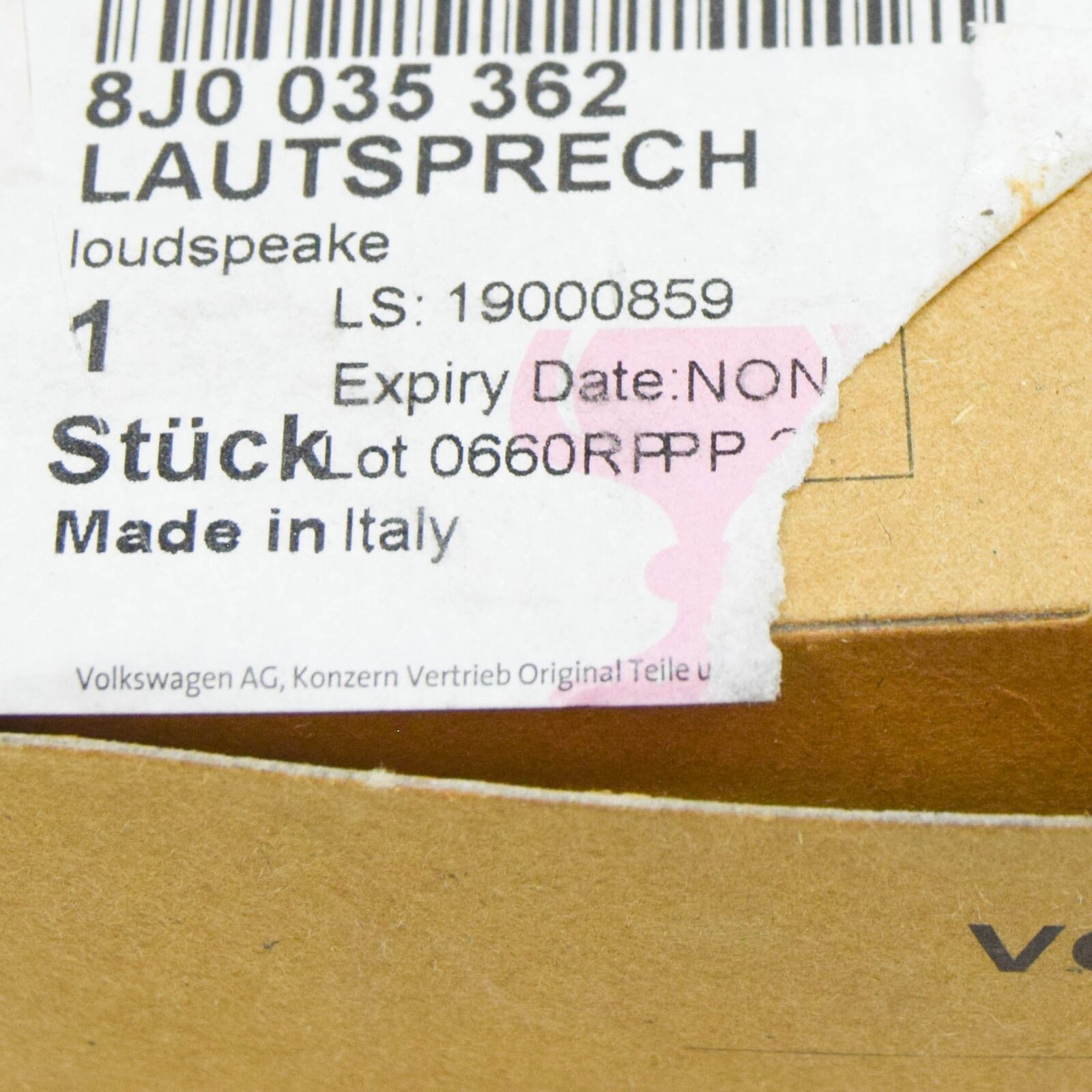 NEW AUDI TT 8J FRONT DASHBOARD CENTER SPEAKER 8J0035362 ORIGINAL