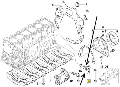 NEW BMW 3 E46 3.0D PULSE GENERATOR CRANKSHAFT 13622247926 ORIGINAL