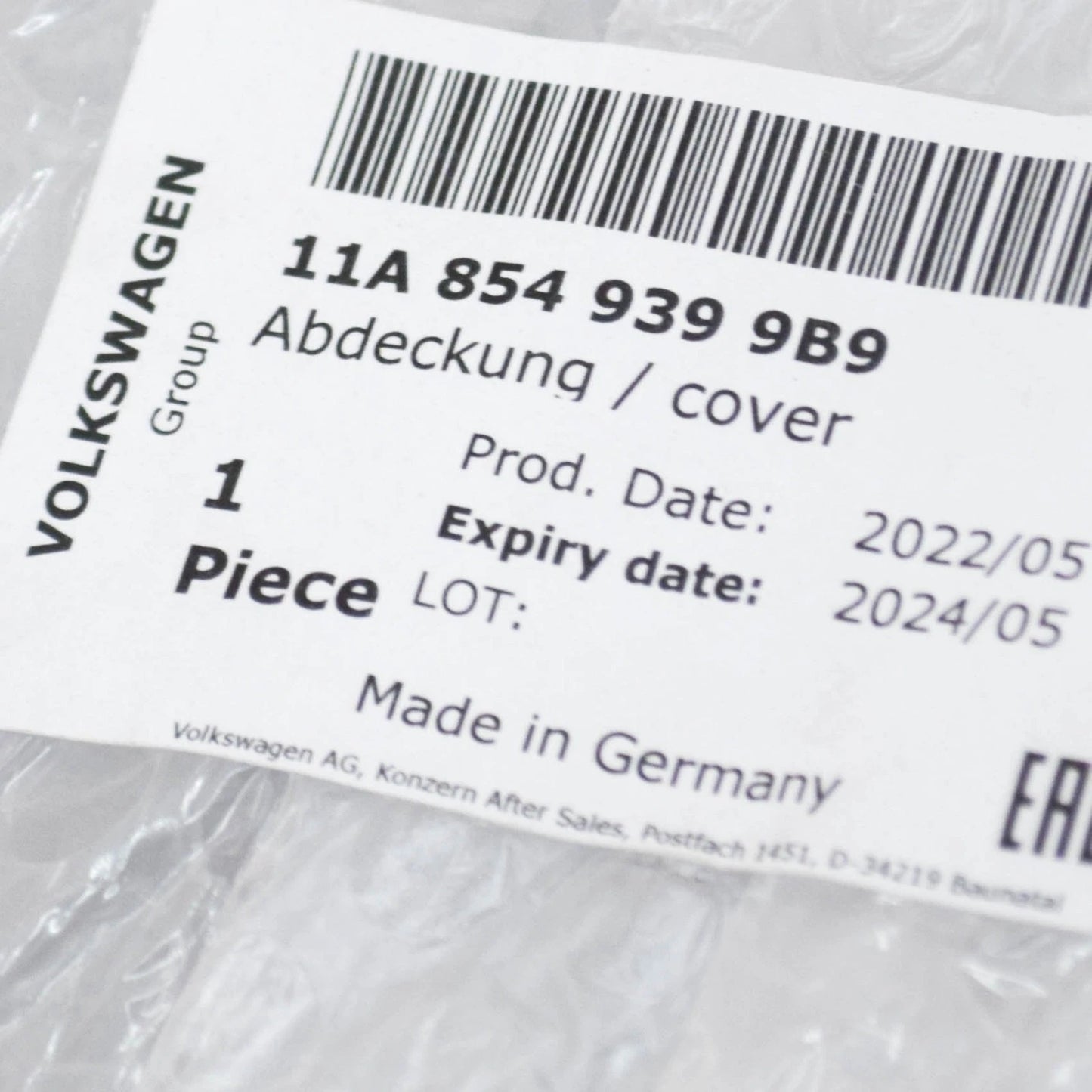 NEW VW ID.4 E21 FRONT LEFT DOOR LOWER MOLDING 11A8549399B9 ORIGINAL