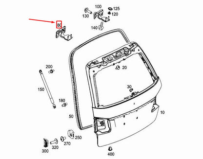NEW MERCEDES-BENZ E W212 REAR LEFT SIDE BOOTLID HINGE A2127400337 ORIGINAL