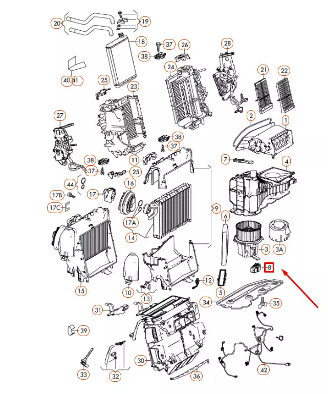 NEW AUDI A4 B8 BLOWER MOTOR RESISTOR FAN CONTROL 8K0820521B ORIGINAL