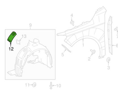 NEW MERCEDES BENZ B W246 FRONT WHEEL ARCH PLASTIC COVER A2468840222 ORIGINAL