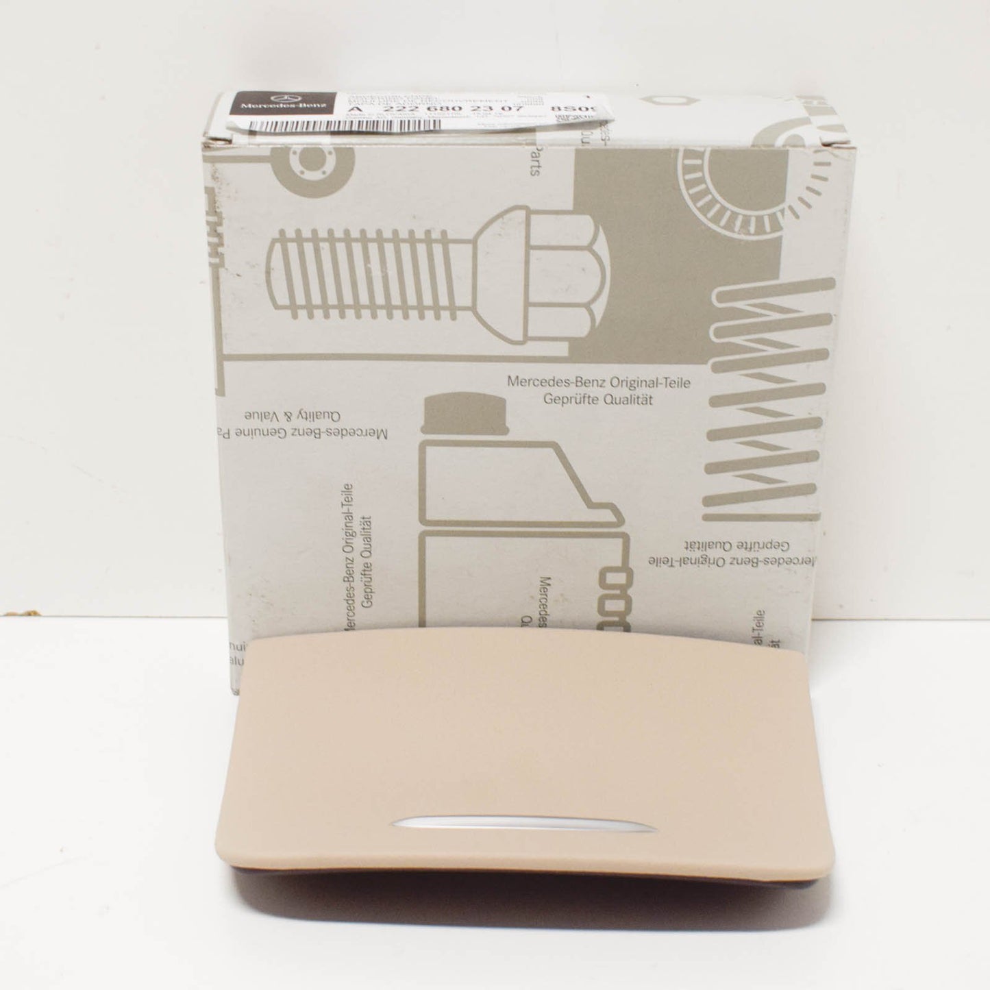 NEW MB S W222 CENTRAL CONSOLE REAR BOTTOM COVER MOLDING A22268023078509 ORIGINAL