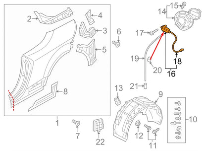 NEW AUDI Q3 8U FUEL FLAP LOCK MOTOR ACTUATOR 8S0862153A 2015