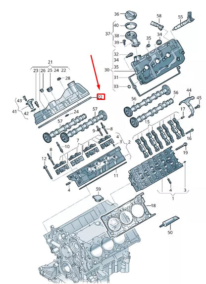 NEW VW TOUAREG CR ENGINE CYLINDER HEAD GASKET 059103484J