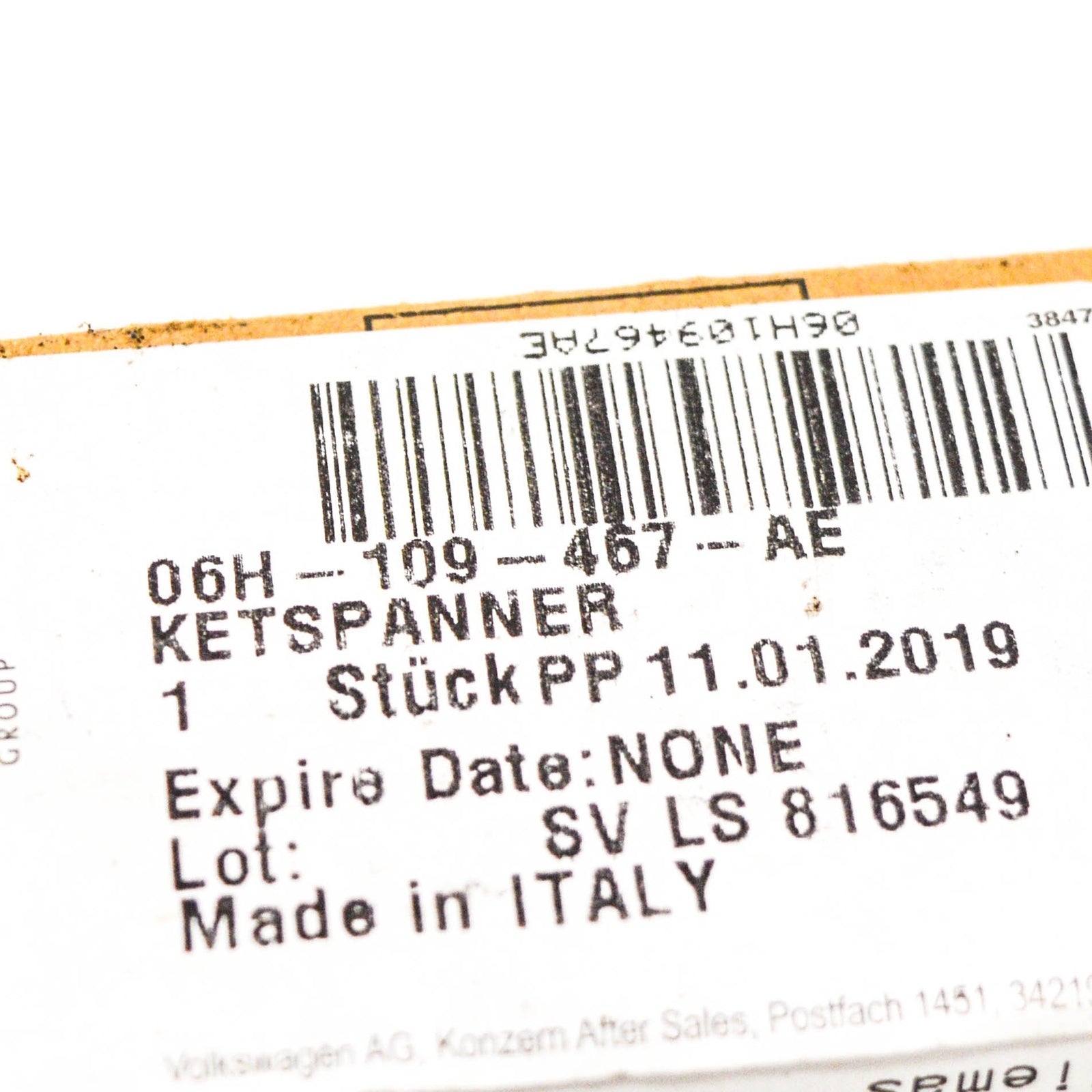 NEW AUDI A3 8P TIMING CHAIN TENSIONER 06H109467AE ORIGINAL