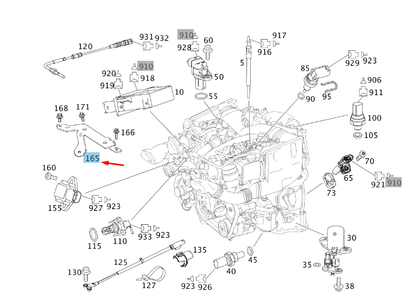new mb sprinter w906 glow time output stage bracket a6421592640 original
