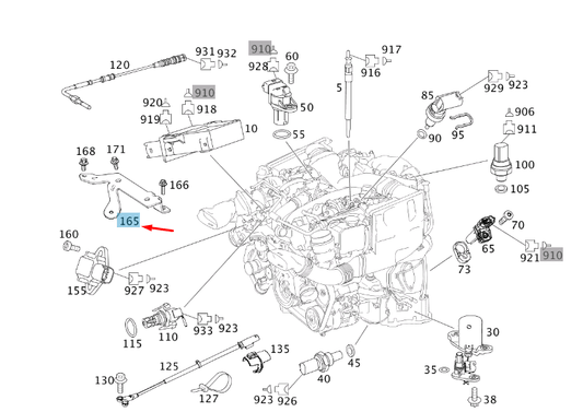 new mb sprinter w906 glow time output stage bracket a6421592640 original