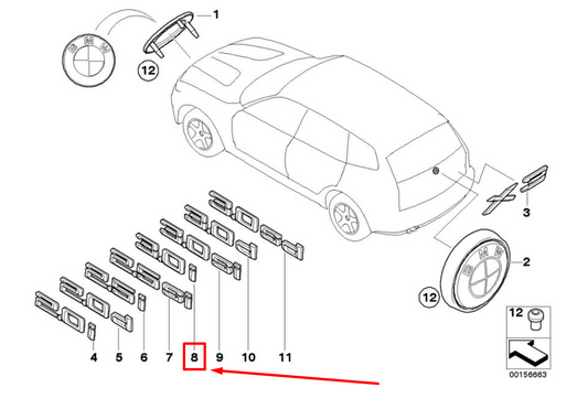 new bmw x3 e83 front wing label 51143416259 3416259 original