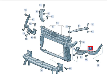 NEW SEAT ATECA KH7 LEFT SLAM PANEL GUIDE PIECE 575807889 ORIGINAL