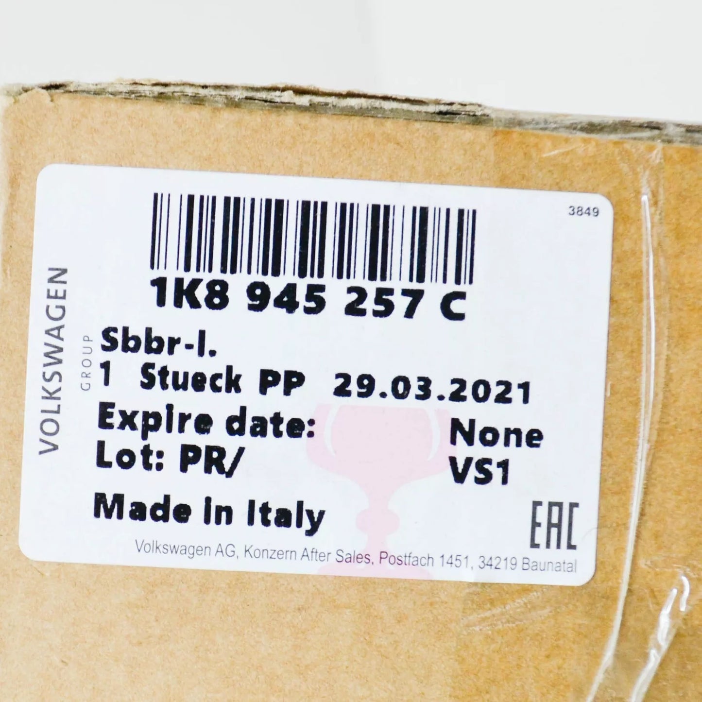 NEW VOLKSWAGEN SCIROCCO REAR LEFT TAIL LIGHT BULB HOLDER 1K8945257C 2012