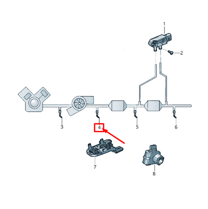 new volkswagen tiguan ad1 nox sensor rhd 04l907807ch original