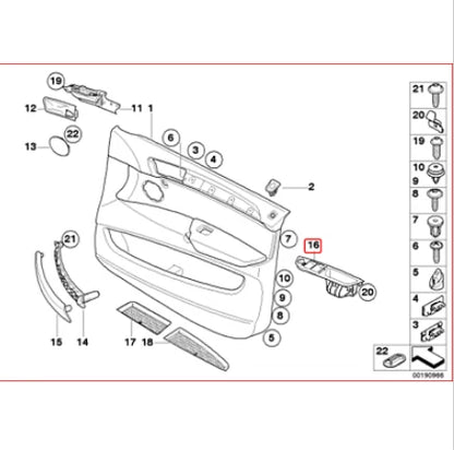 NEW BMW X5 E70 FRONT RIGHT DOOR WINDOW SWITCH TRIM RHD 51416975778 ORIGINAL