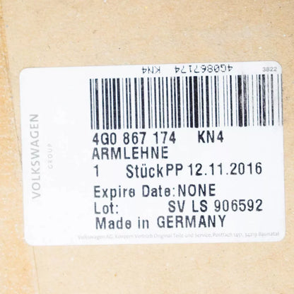 NEW AUDI A6 C7 FRONT RIGHT DOOR ARMREST 4G0867174KN4 ORIGINAL