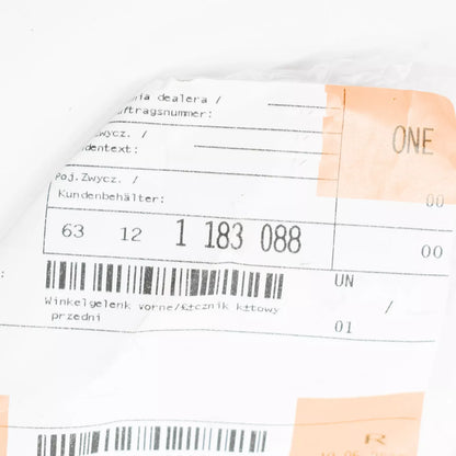 NEW BMW E38 SEDAN FRONT ANGLE JOINT 1183088 63121183088 ORIGINAL