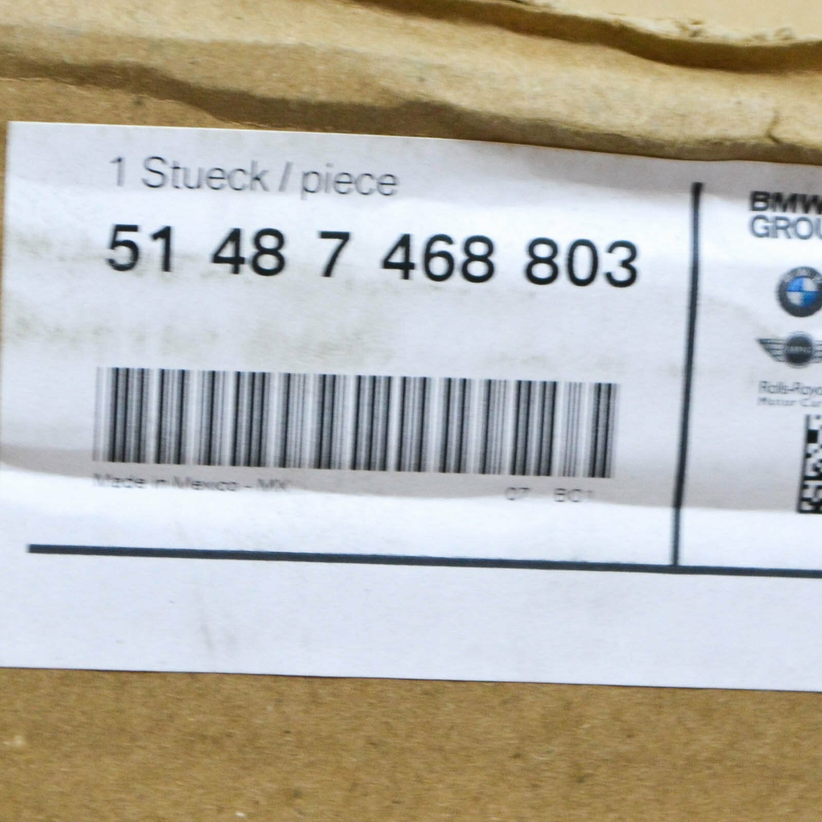 new bmw x6 g06 front engine cover encapsulation 51487468803 original