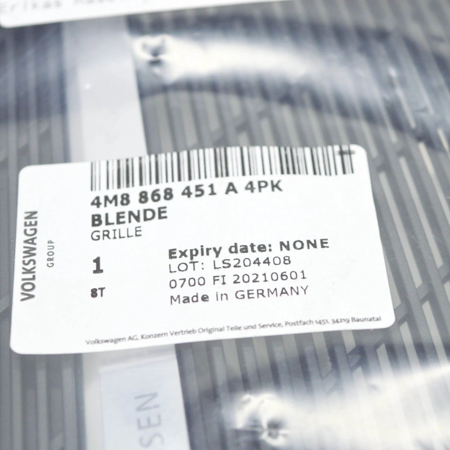 NEW AUDI Q7 4M REAR LEFT DOOR SPEAKER COVER 4M8868451A4PK ORIGINAL