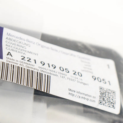 NEW MB S W221 SEAT FRONT LEFT INSIDE TRACK COVER A2219190520 9051 ORIGINAL