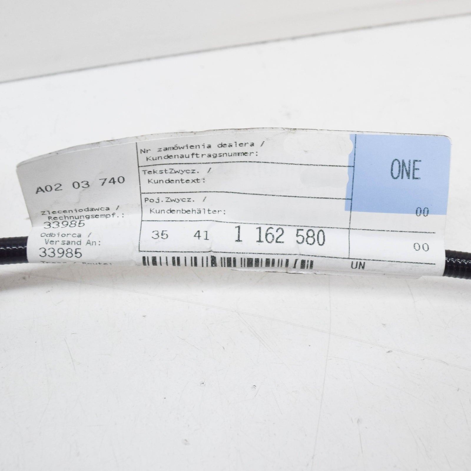new bmw 5 e39 accelerator bowden cable 35411162580 1162580 original