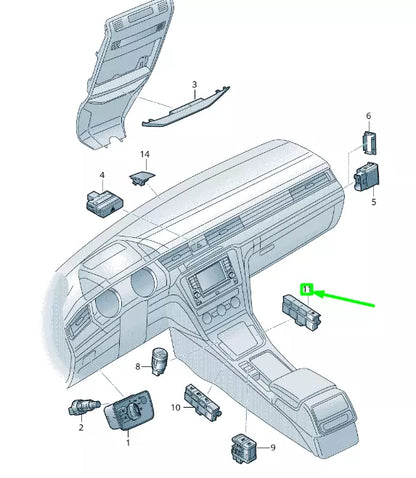 NEW VW ARTEON 3H7 PARK ASSIST SYSTEM SWITCHES PANEL 3G0927238BWZU