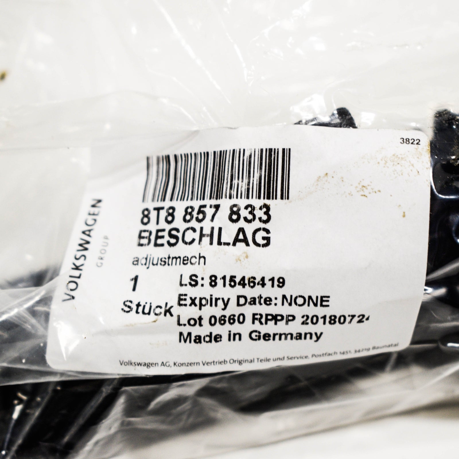 NEW AUDI A6 4G C7 FRONT SEATBELT HEIGHT ADJUSTER 8T8857833 ORIGINAL