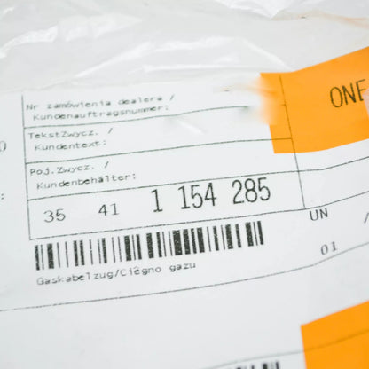 NEW BMW 3 E30 ACCELERATOR CABLE 35411154285 1154285 LHD ORIGINAL