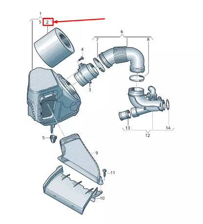 NEW AUDI A6 C8 ENGINE AIR FILTER ELEMENT 4K0133844E ORIGINAL