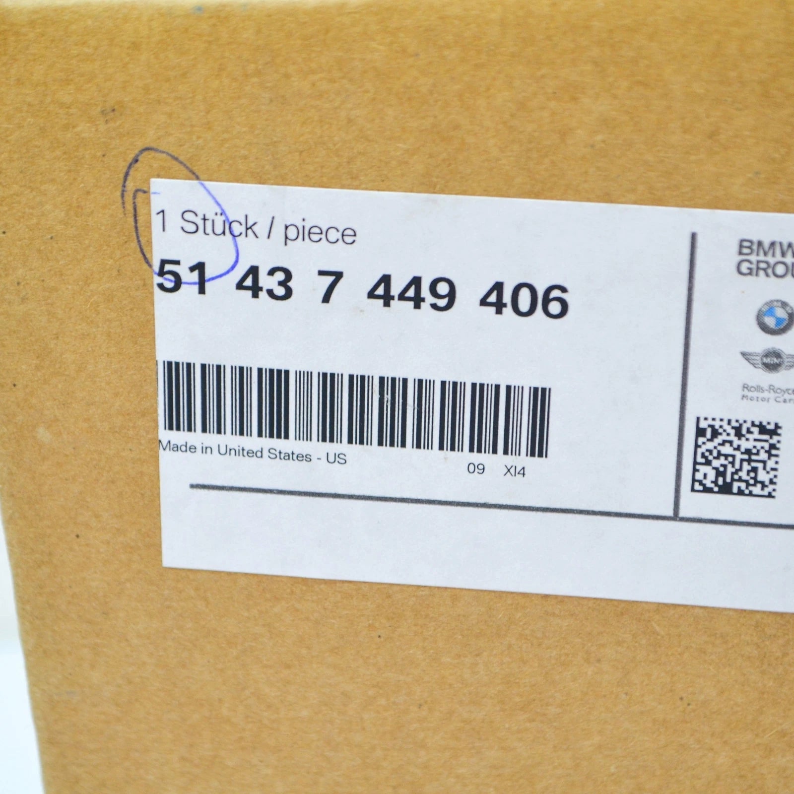 NEW BMW X3 G01 REAR RIGHT C-PILLAR COLUMN INTERIOR TRIM 51437449406 ORIGINAL