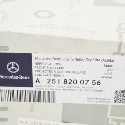NEW MERCEDES BENZ A W169 FRONT LEFT FOG LIGHT LAMP A2518200756 ORIGINAL
