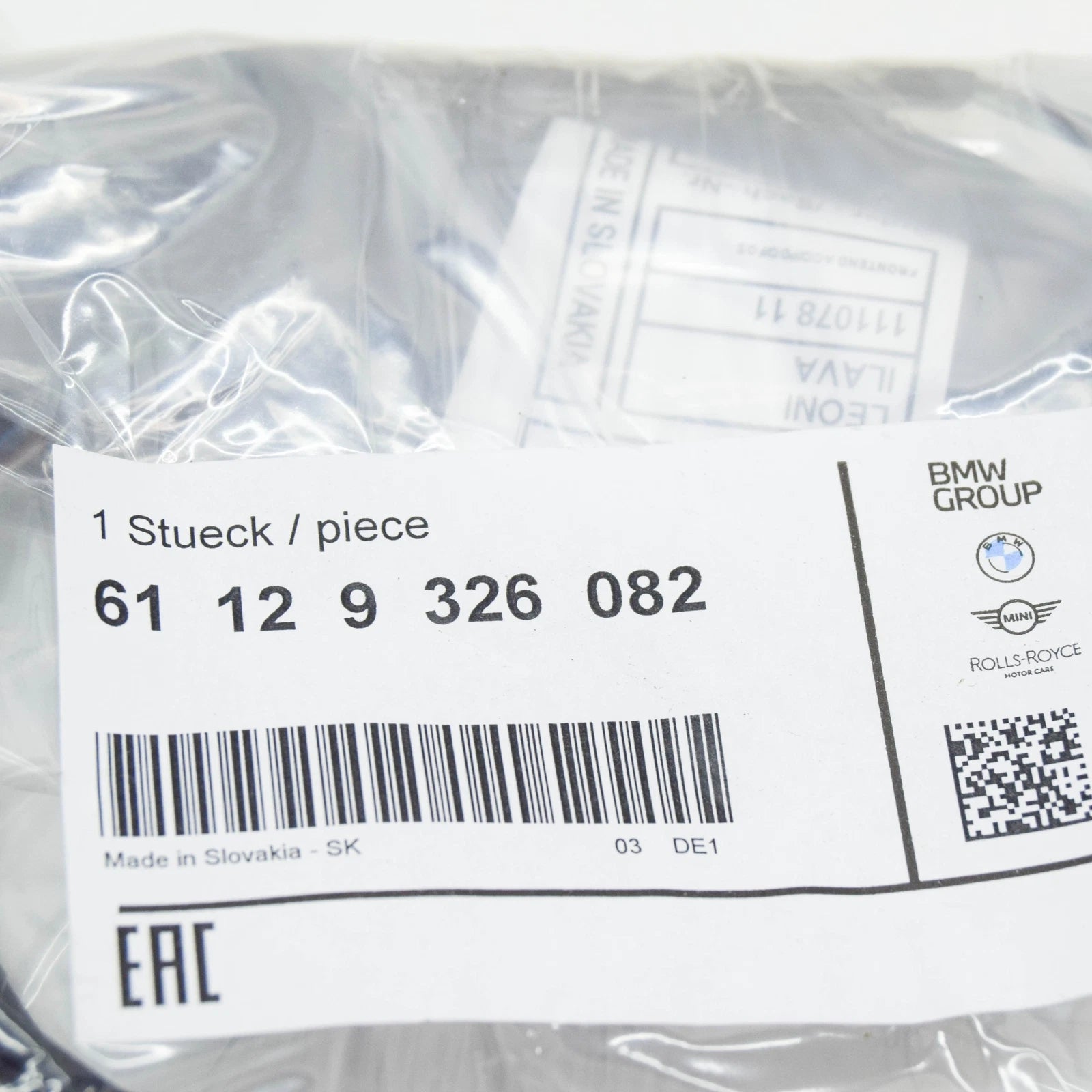 NEW BMW 3 GT F34 FRONT APRON WIRING HARNESS 9326082 61129326082 ORIGINAL