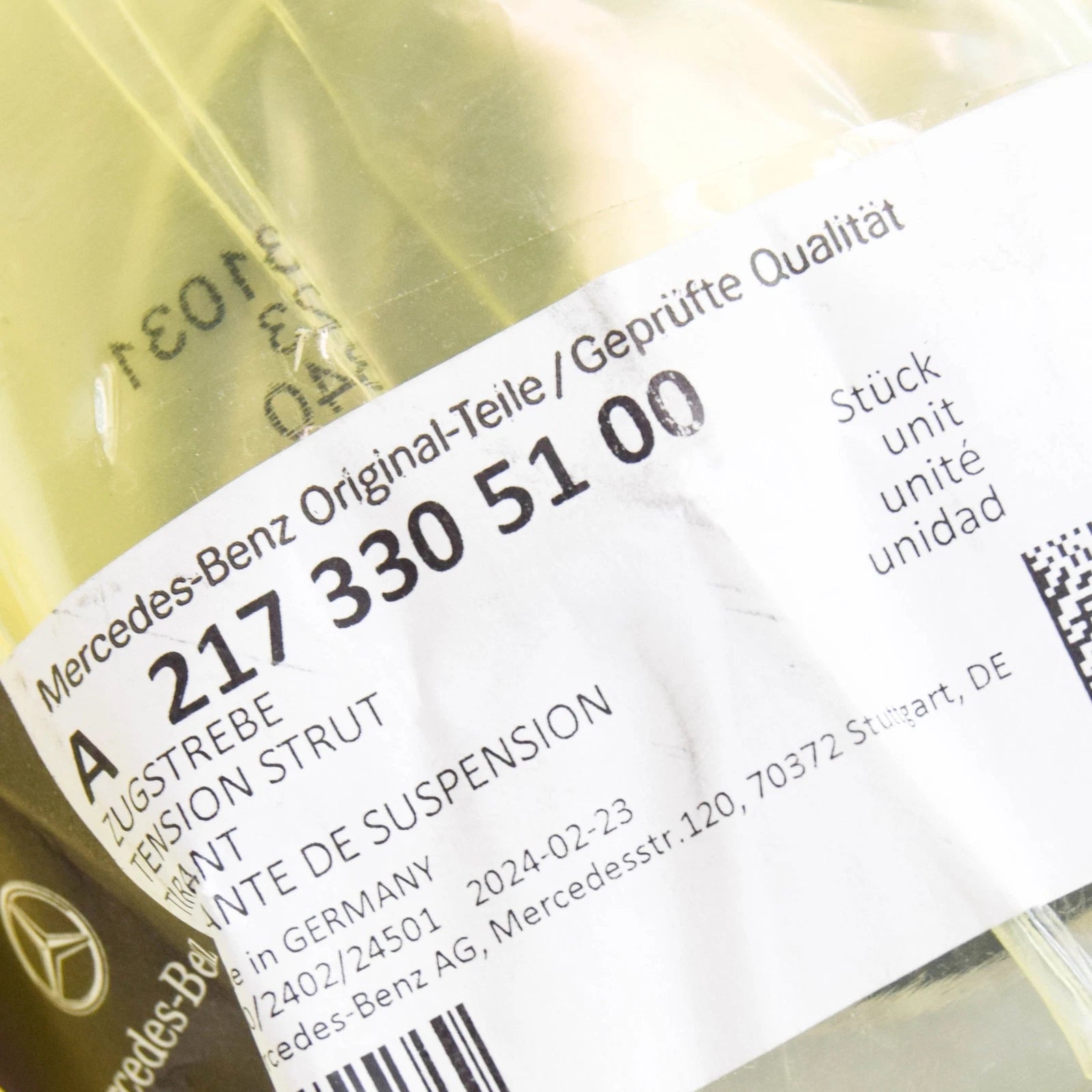 NEW MERCEDES-BENZ S W222 FRONT LEFT LOWER CONTROL ARM A2173305100 ORIGINAL