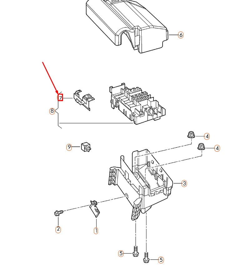 NEW VOLKSWAGEN BEETLE A5 MAIN FUSE LHD 5C0937629F ORIGINAL