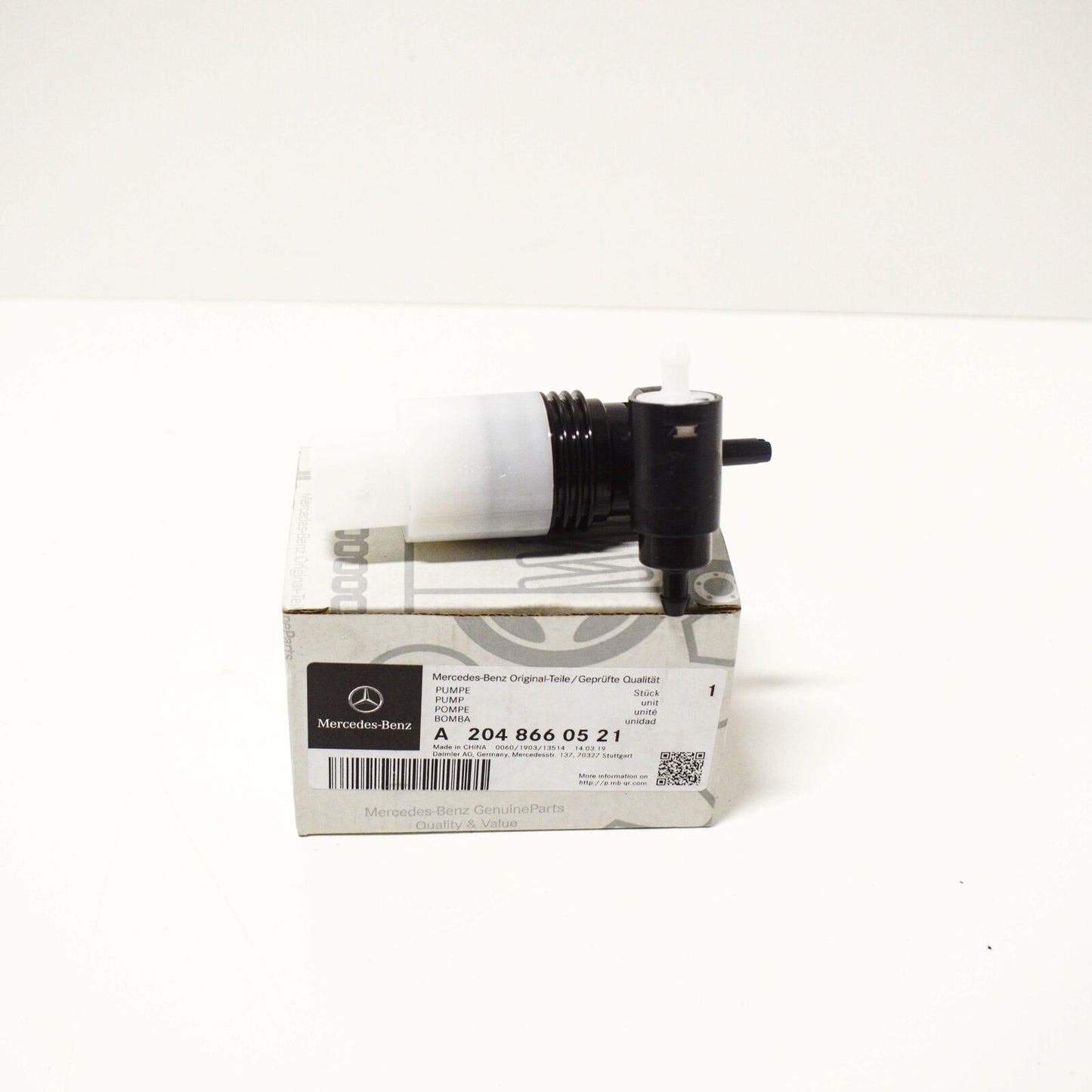 NEW MERCEDES-BENZ GLK-CLASS X204 WASHER TANK MOTOR A2048660521 ORIGINAL