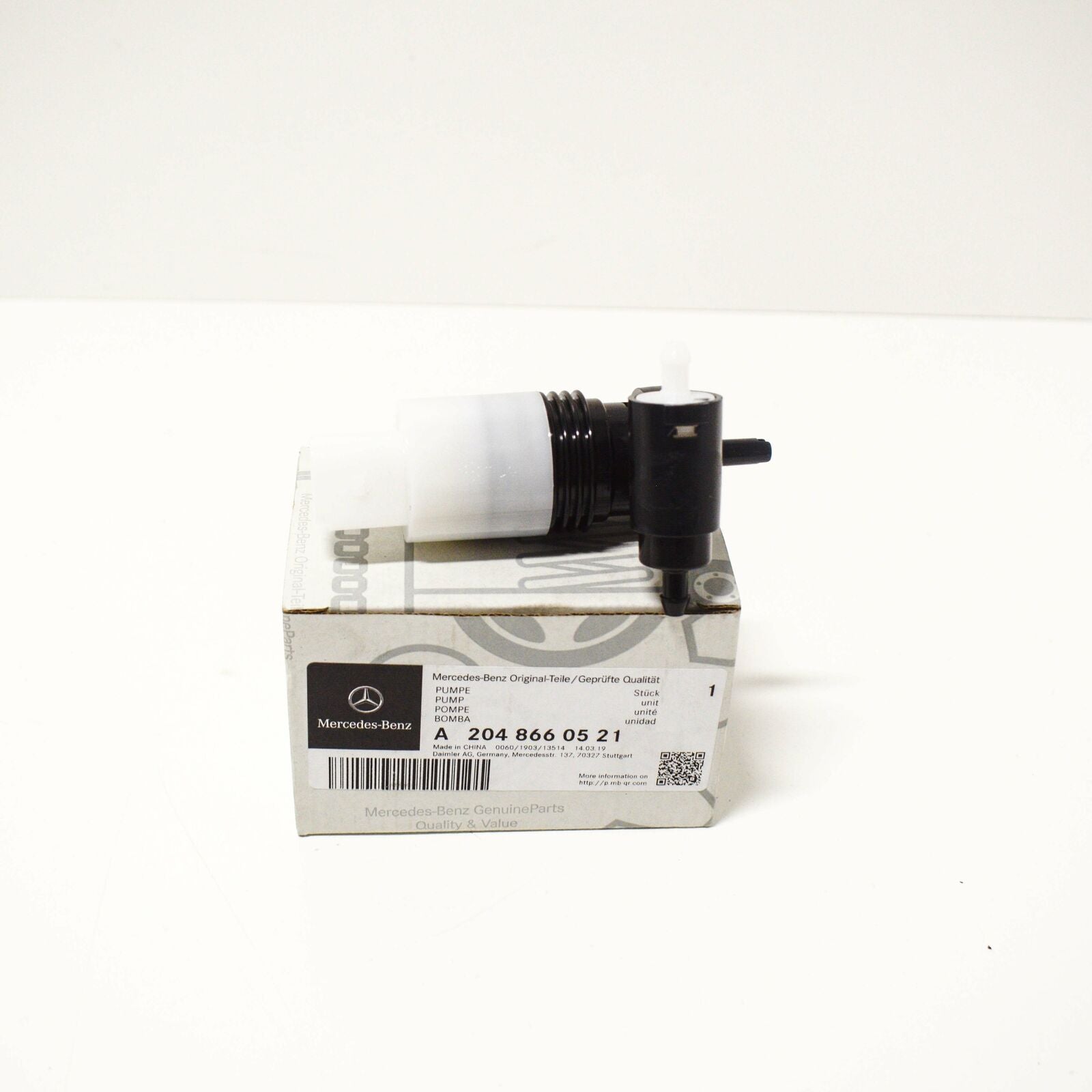 NEW MERCEDES-BENZ GLK-CLASS X204 WASHER TANK MOTOR A2048660521 ORIGINAL