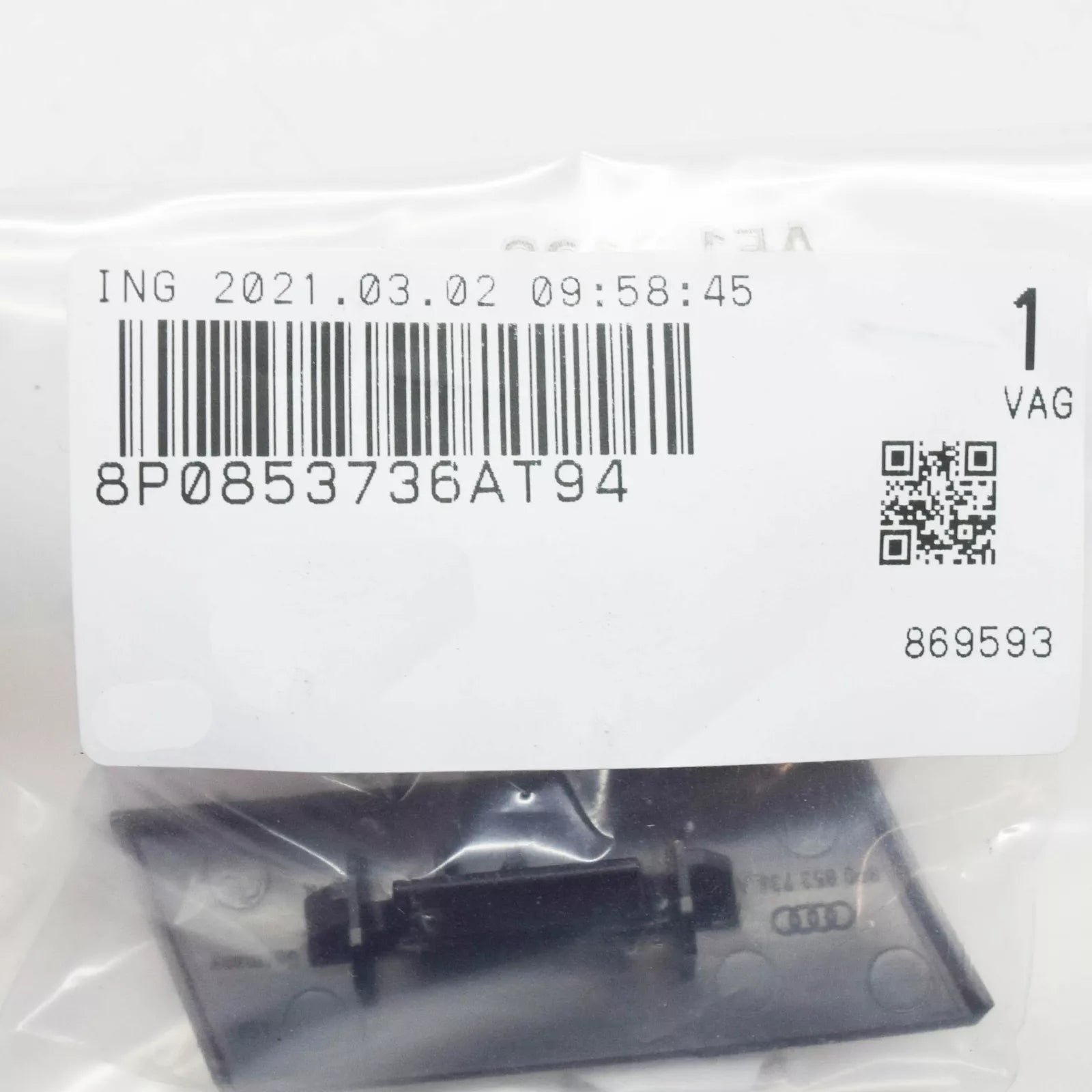 NEW AUDI A3 8P S3 RADIATOR EMBLEM INSCRIPTION 8P0853736AT94