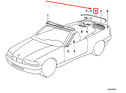 new bmw 3 e36 edge protection f air outlet grille 8176224 51728176224 original