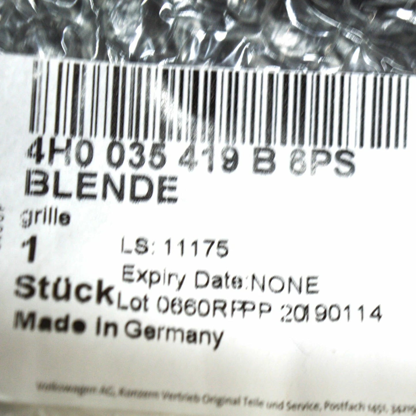 NEW AUDI A8 D4 LEFT SIDE DASH PANEL SPEAKER COVER 4H0035419B6PS