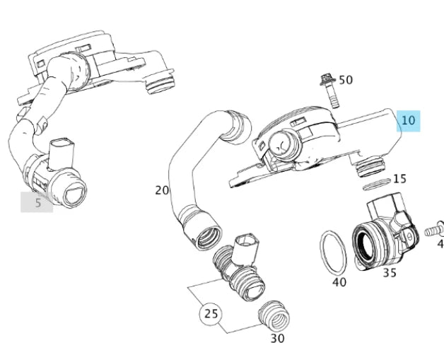 NEW MERCEDES BENZ VITO W639 BREATHER VALVE PRESSURE CONTROL A6420101991