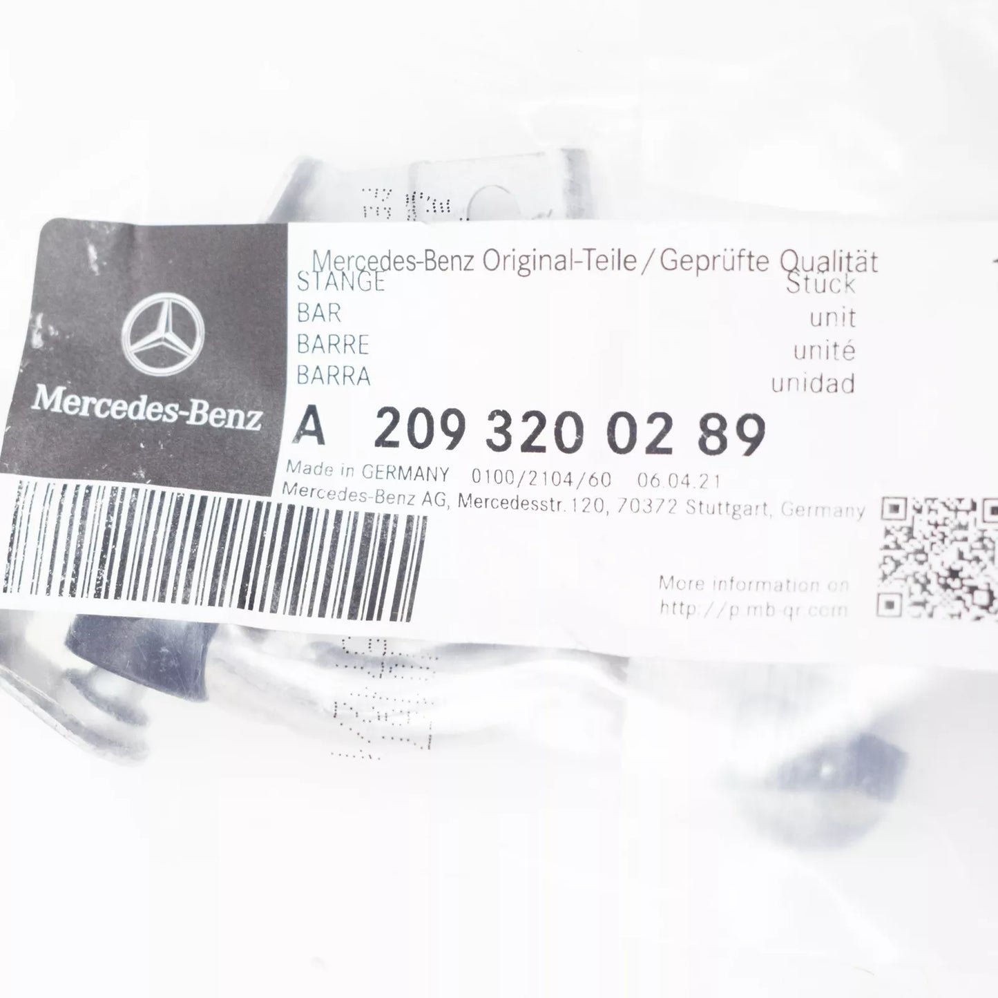 NEW MERCEDES-BENZ C W203 FRONT HEADLAMP RANGE ADJUSTMENT ROD A2093200289