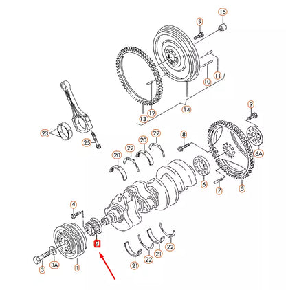 NEW AUDI A6 C5 CRANKSHAFT TIMING GEAR 077105261D ORIGINAL