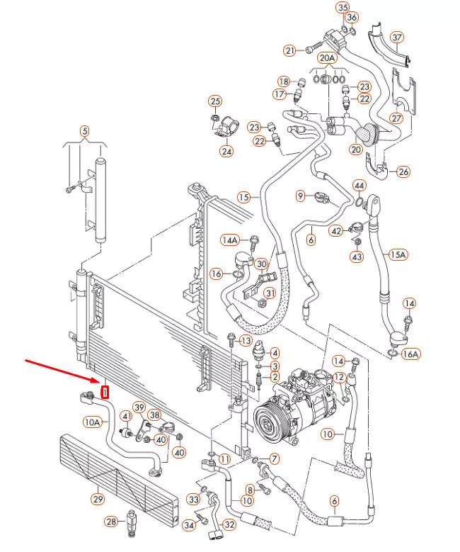 NEW AUDI A4 B8 A/C CONDENSER 8K0260403AF ORIGINAL